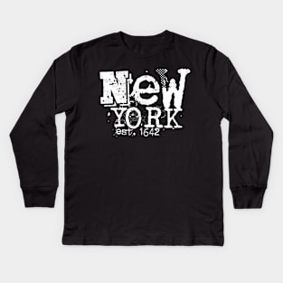 New York 1642 1.0 Kids Long Sleeve T-Shirt